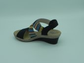 Sandale femei  Rieker  modei  V2418-14 , piele ecologica +tex.  blue  comb